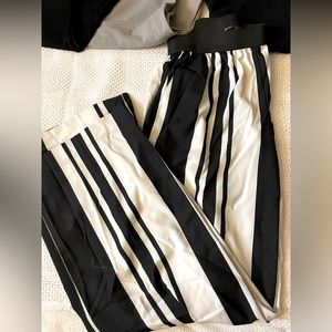 Black & white dressy pants